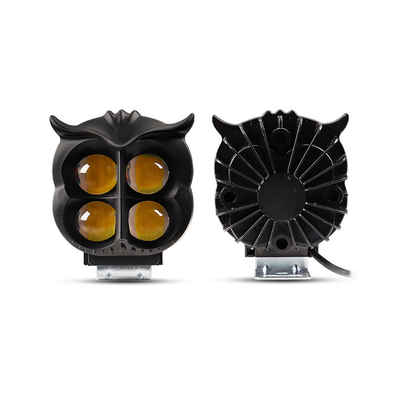 Cross-border wide-voltage electric motorcycle spotlight LED high-brightness integrated high-low beam front light external modification light