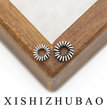 S925���y�黨Ȧ ̩�y���f����Ȧ�AȦ�]��Ȧ��Ƭˮ�����DIY�y���
