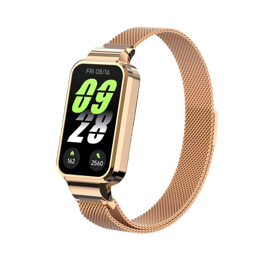 Aplicable Redmi Band 3 Correa de metal Band Xiaomi Band 9Active Pulsera de acero inoxidable Milan Magnetic 2