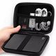 Coin Purse with Zipper Rectangular Data Cable Earphone Bag Key Packaging Coin Small Bag Change Storage Bag
