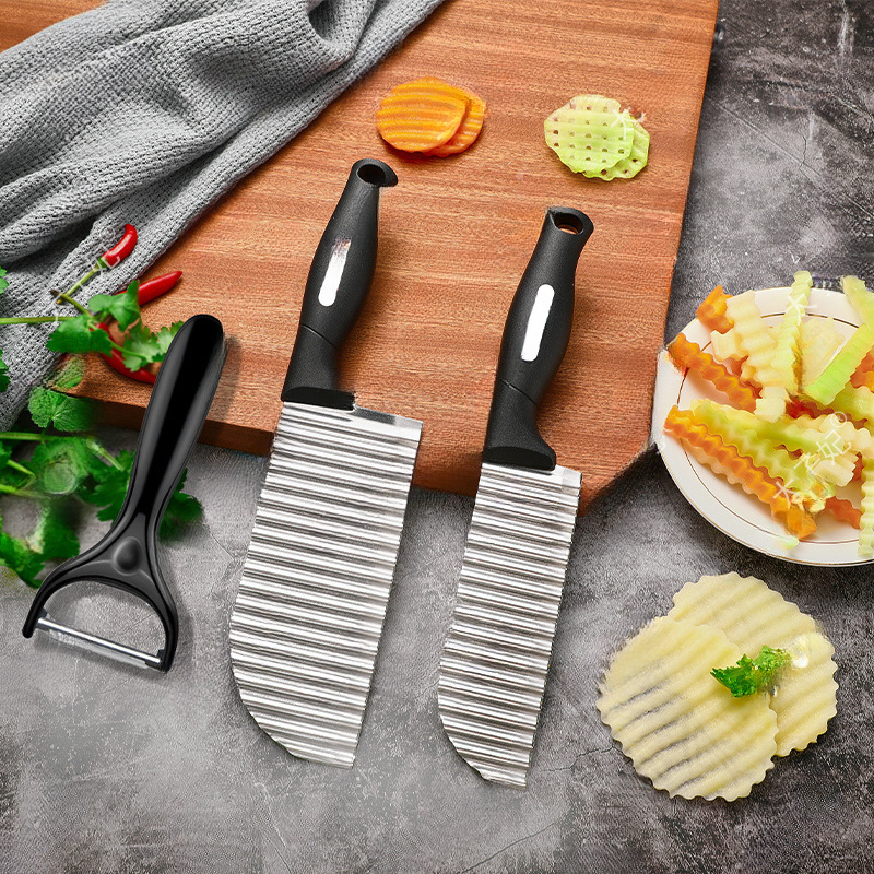 [프린세스] 웨이브 : 크고 작은 칼 2개 + 껍질 벗기기 칼 (원래 노동력 절약형)