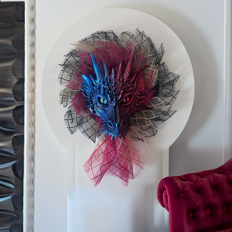 Трансграничный Хэллоуин Черный Дракон Стерео Гирлянда Дом Двери Подвеска Праздничный Декор Фестиваль Призраков Вечеринка Ужас