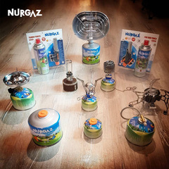 NURGAZ戶外丁烷氣罐平原高山燃氣罐爐具燃料230克便攜防爆氣罐