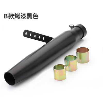 Motorcycle exhaust pipe, Pipe Prince Earth Eagle Cruise - type-b-basted-black