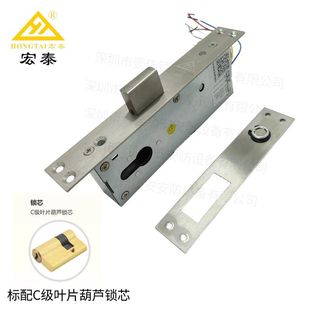 Hongtai spiritual lock DJ05FY villa door embedded motor lock status switch signal feedback with hoist core