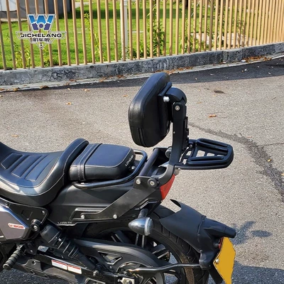 Motorcycle tail: multi-function folding backrest adjustable backrest