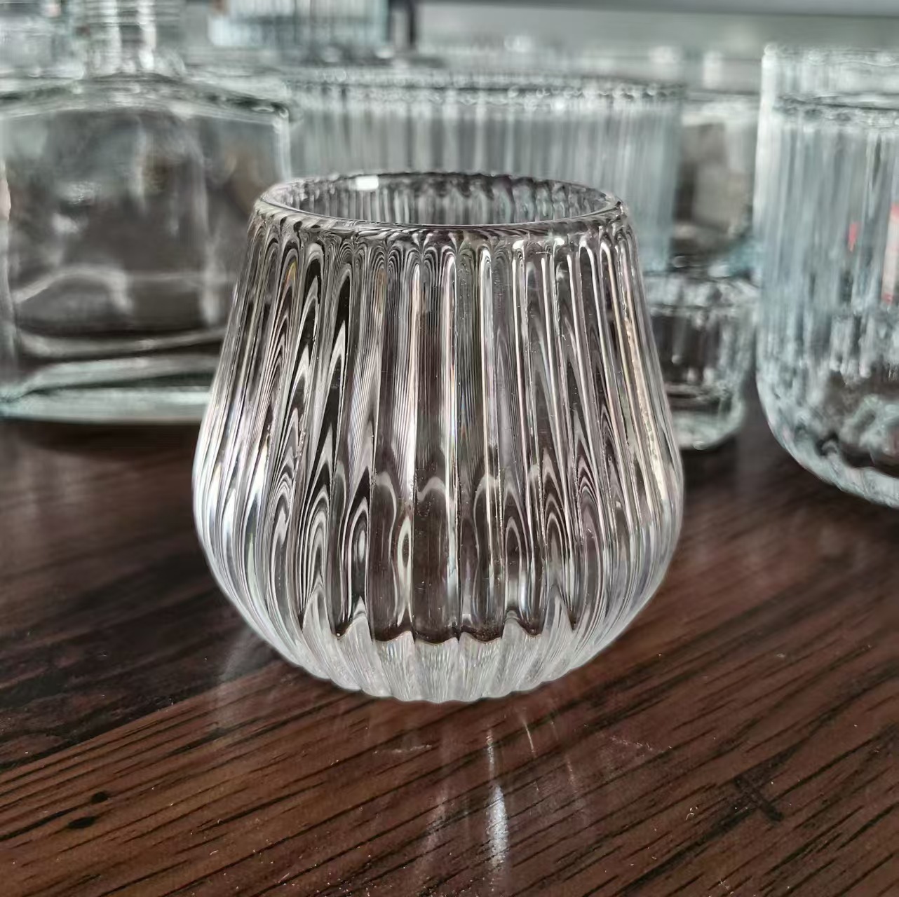 Hogar minimalista moderno europeo taza de velas romántica cena de vela vela contenedor de vela de incienso