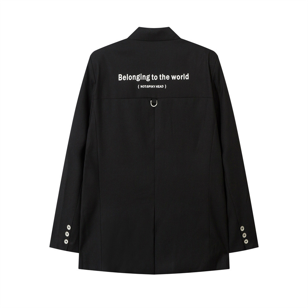 Men's Clothing Casual Suit Set Trendy High Street Single Breasted Two Button Suit Jacket Loose Pleated Wide Leg Suit Pants_voghion.com