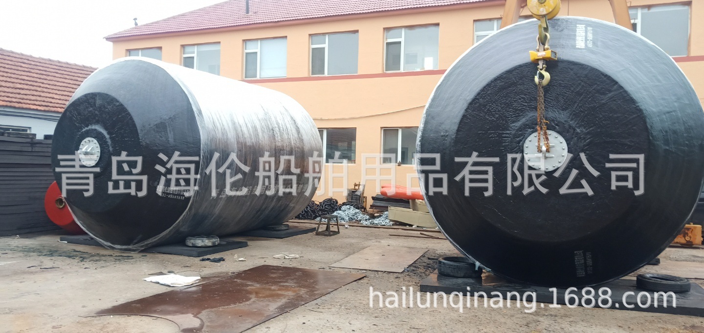 聚脲喷涂EVA实心护舷 充气橡胶护舷 钢制浮标 管道漂浮浮筒防撞设