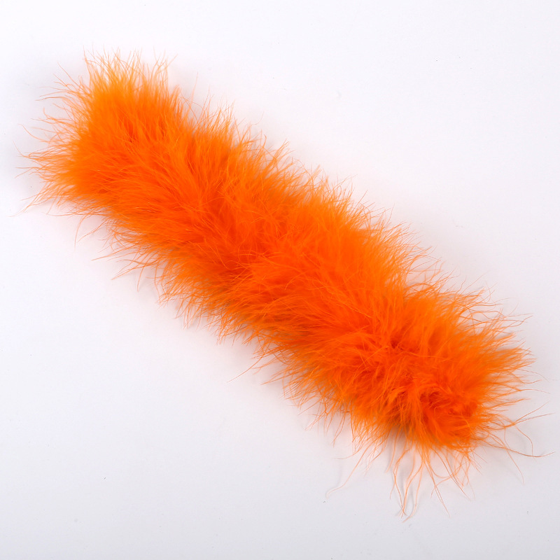 오렌지 칠면조 깃털 스냅 링