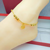 Ankle bracelet, fashionable one bead bracelet, brass accessory, Korean style