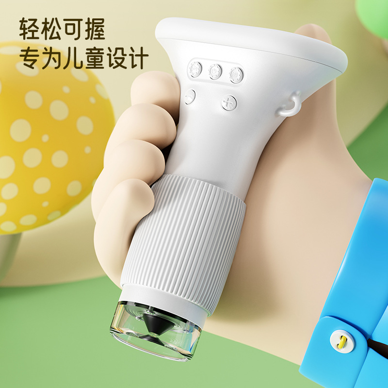 Children's Portable Optical Microscope Magnifier Toy Hand-held Mini Student Experimental Science Handheld Microscope