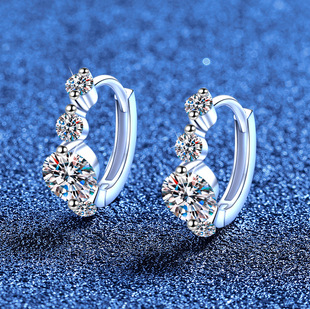 (Wholesale), elegant earrings, diamond encrusted, simple and elegant design