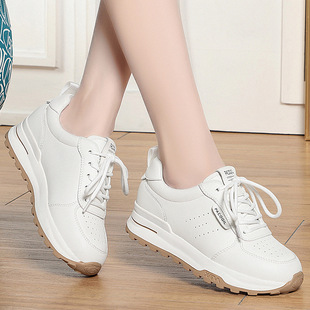 2025 New Casual sneaker White Shoes Thick Sole Comfortable Fashion All-match Non-slip Soft Sole Comfortable Casual Shoes for Women