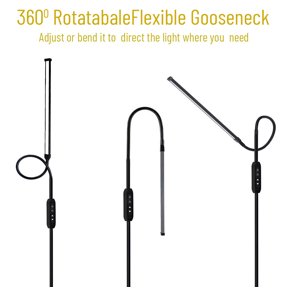 X7303 Lámpara de pie transfronteriza Chasis de tres puntas Lámpara de pie led con control remoto Certificación completa Paquete pequeño