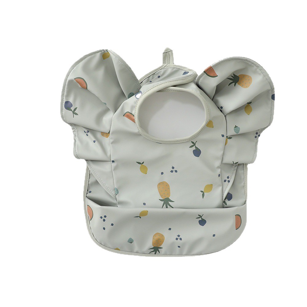Babero Impermeable con Alas de Ángel para Bebés de Poliéster, Impermeable, para Alimentación Complementaria de Bebés