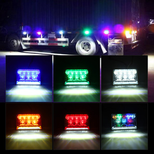 LED truck side light truck bus waterproof ground light driving steering flash tail light cross-border exclusive