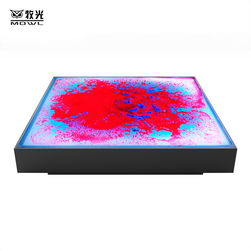 Líquido gravedad inducción luminosa piso azulejo luz al aire libre cuadrado viaje cultural red luz roja noche etapa luz ventas directas