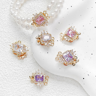 14k��ɫ���������ʯ���������������B�ӿ�diy�ֹ�������