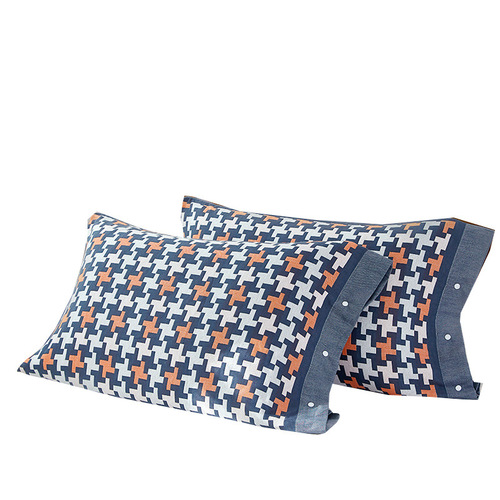 Pure Cotton Gauze Pillowcase with Full Packaging, Secure Fixing Anti-Slip All-Cotton Pillowcase Set, Non-Slip Pillowcase that Does Not Drop
