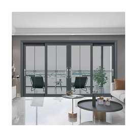 断桥铝门窗定制二轨三轨重型推拉门客厅厨房铝合金门防盗现代简约