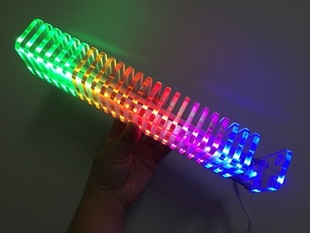 KS25 music spectrum Dream Crystal Sound column Light Cube LED level electronic production DIY kit VU Tower voice control
