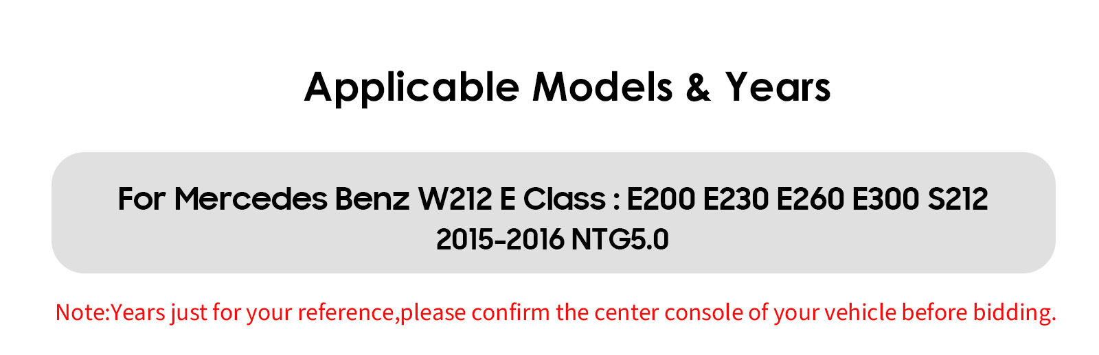 Suitable for 15-16 Mercedes-Benz E-Class W212 E200 E230 E260 E300 S212 car navigation GPS