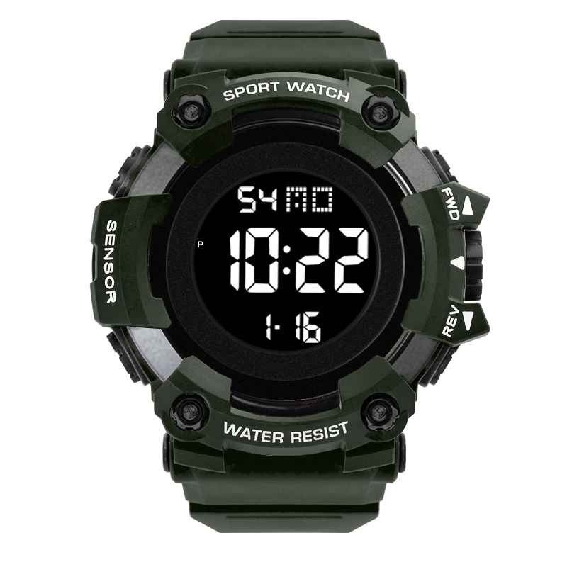Comercio exterior Popular Deportes al aire libre reloj electrónico de los hombres Estudiante Adulto multifunción alarma luminosa moda reloj electrónico