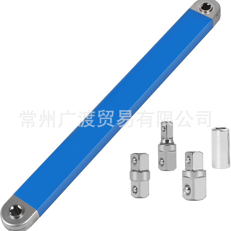 跨境双头延长扳手棘轮扳手 加长杆多功能增长转换接头延长扳手