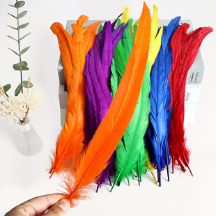 ���R�d�羳���N��ɫ���uβ40-45cmȾɫ��ë�^�Ʒ���շ��bDIY��ë