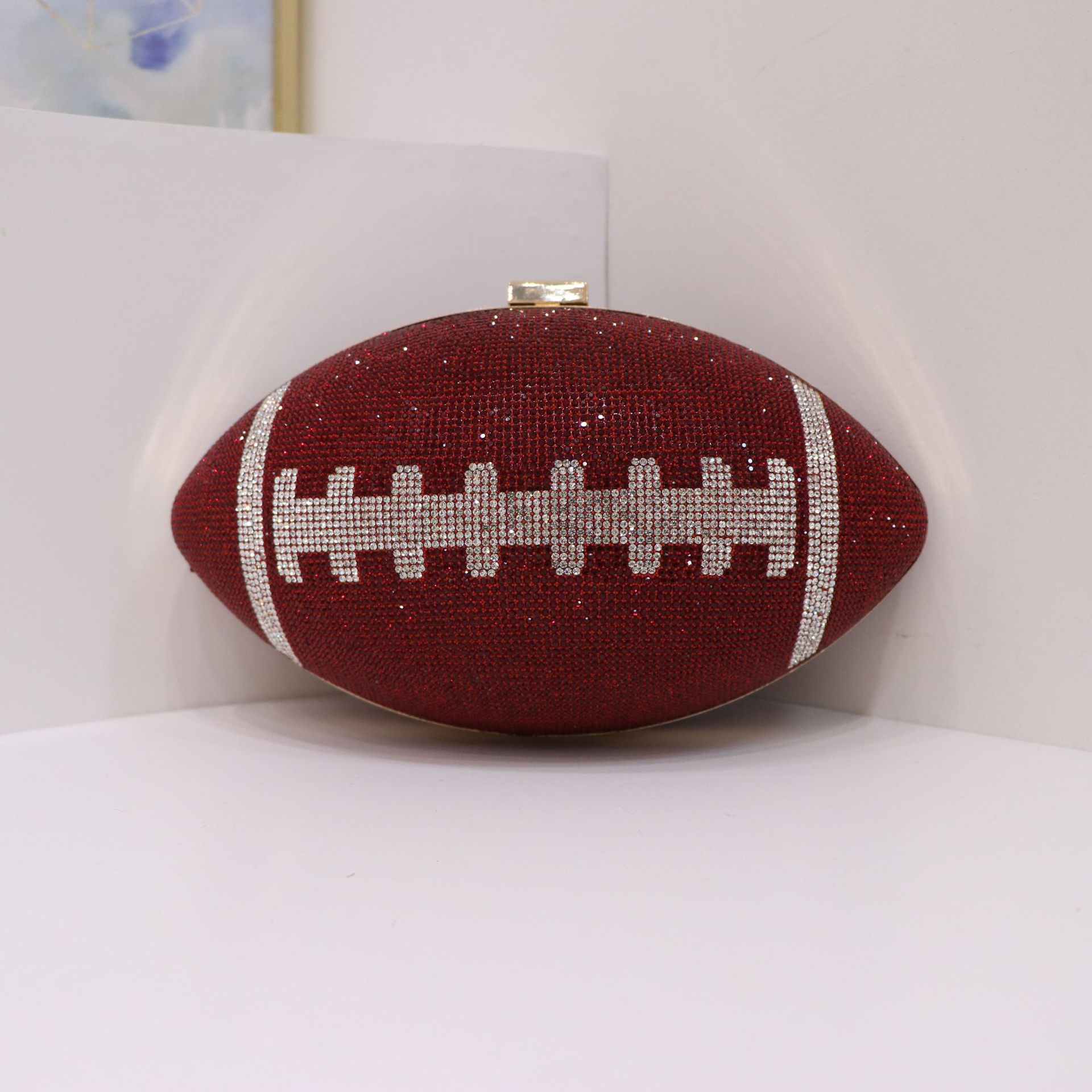 Bolsas de cena europeas y estadounidenses transfronterizas Rugby Premium Diamond Lady Handbags Fashion Party Wedding Bag