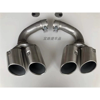 Gts Tail Mouth Turbo Square – Exhaust pipe - 18-24-cayenne-s-brushed-set-original-parking-space-replacement