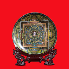 景德镇陶瓷瓷盘挂盘圆盘展示架摆件中式风格家居装饰收藏客厅代发