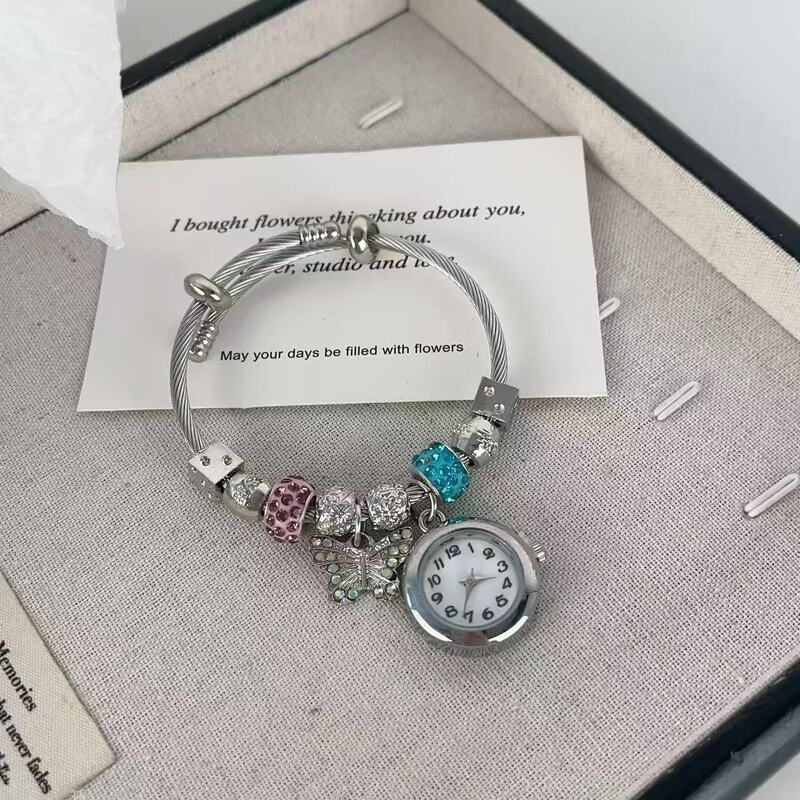 中古Vintage简约时尚抽拉可调节手链表古着轻奢气质通勤百搭手饰|undefined