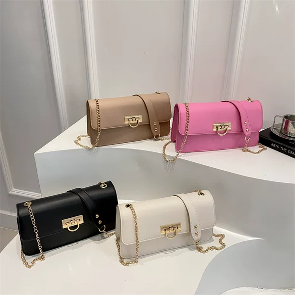 Casual Retro Small Square Bag 2025 New Fashion Trend Shoulder Bag Women's Bag Simple Fashion Casual Armpit Bag