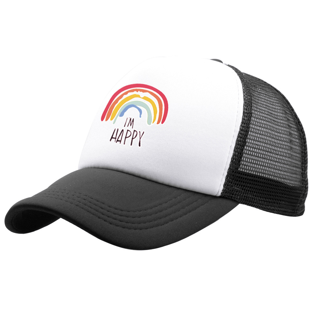 Unisex Simple Style Letter Rainbow Curved Eaves Baseball Cap display picture 1