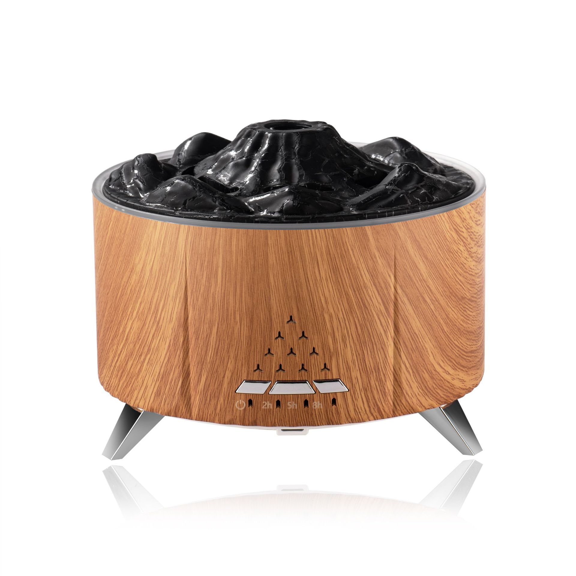 Nuevo ruido blanco volcán aromaterapia máquina humidificador hogar Bluetooth Altavoz de escritorio aceite esencial fragancia aire agua reabastecimiento instrumento