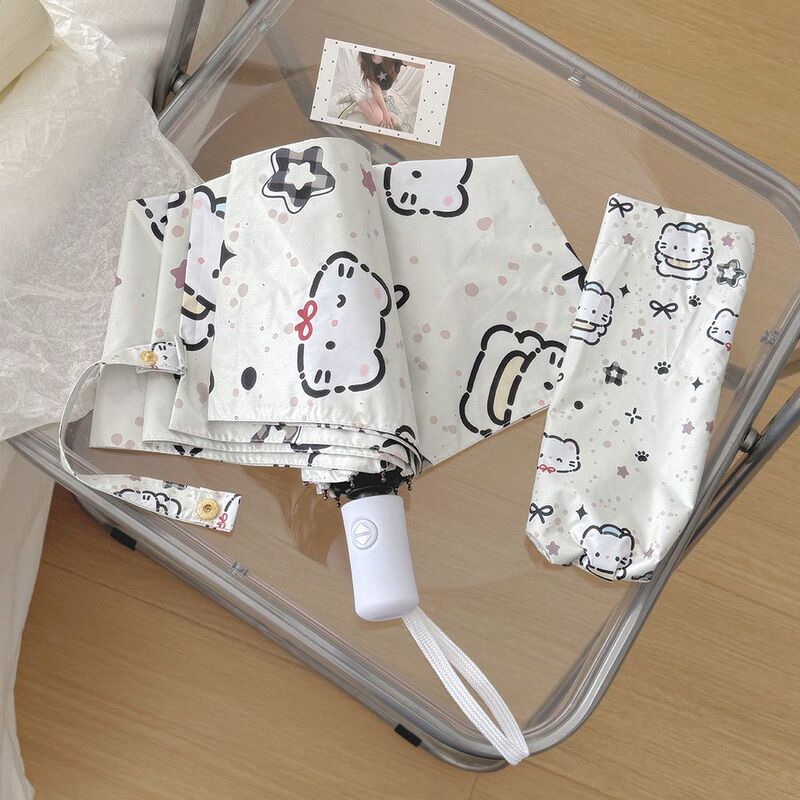 Cute Little Cat-Themed Dual-Use Umbrella for Sun and Rain, Student Girl's 70% off Black-Coated Sun Protection Portable Sun Umbrella Cute Little Cat-Themed Dual-Use Umbrella for Sun and Rain, Student Girl's 70% off Black-Coated Sun Protection Portable Sun Umbrella