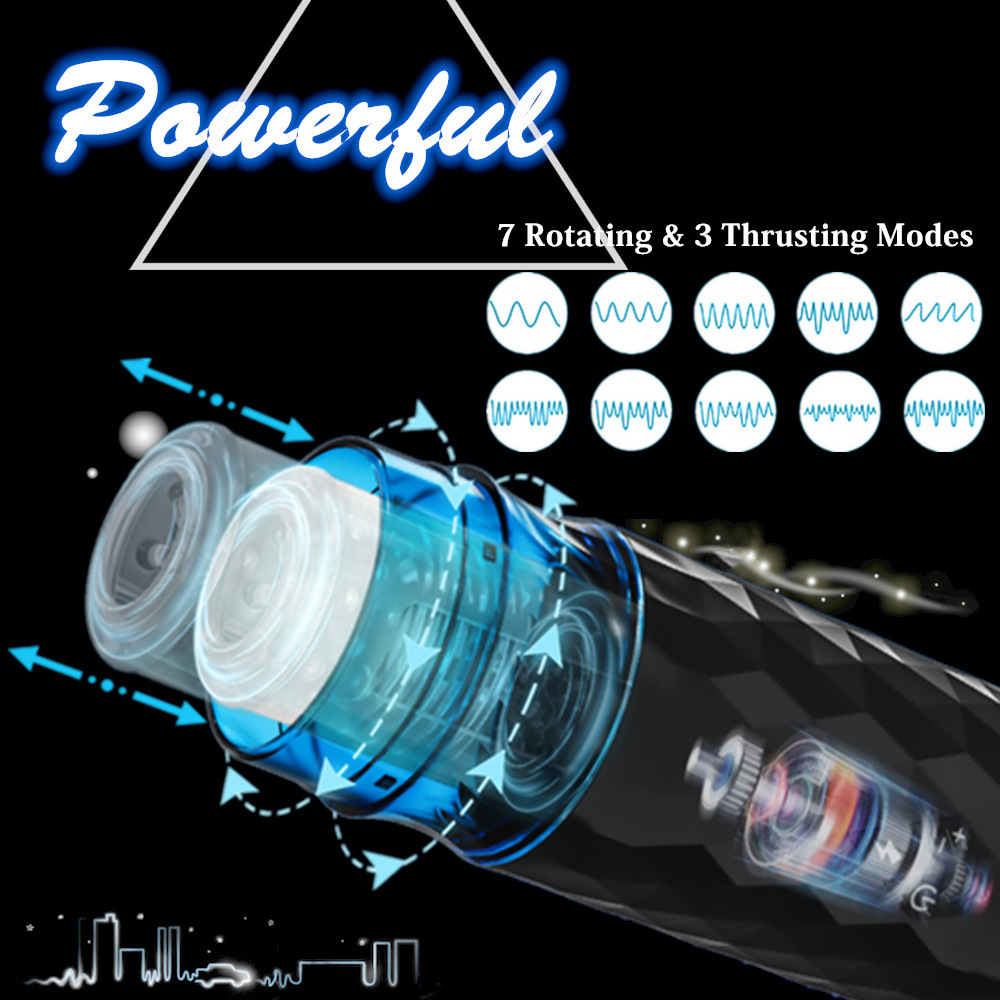 Male Fully Automatic Heating Telecopic Rotating Aircraft Cup Vibration Maturbation Turtle Adult_voghion.com