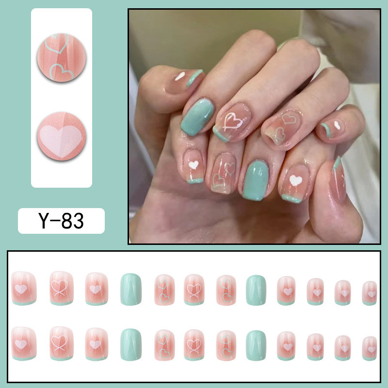 Simple Style Gradient Color Plastic Nail Patches 1 Set display picture 3