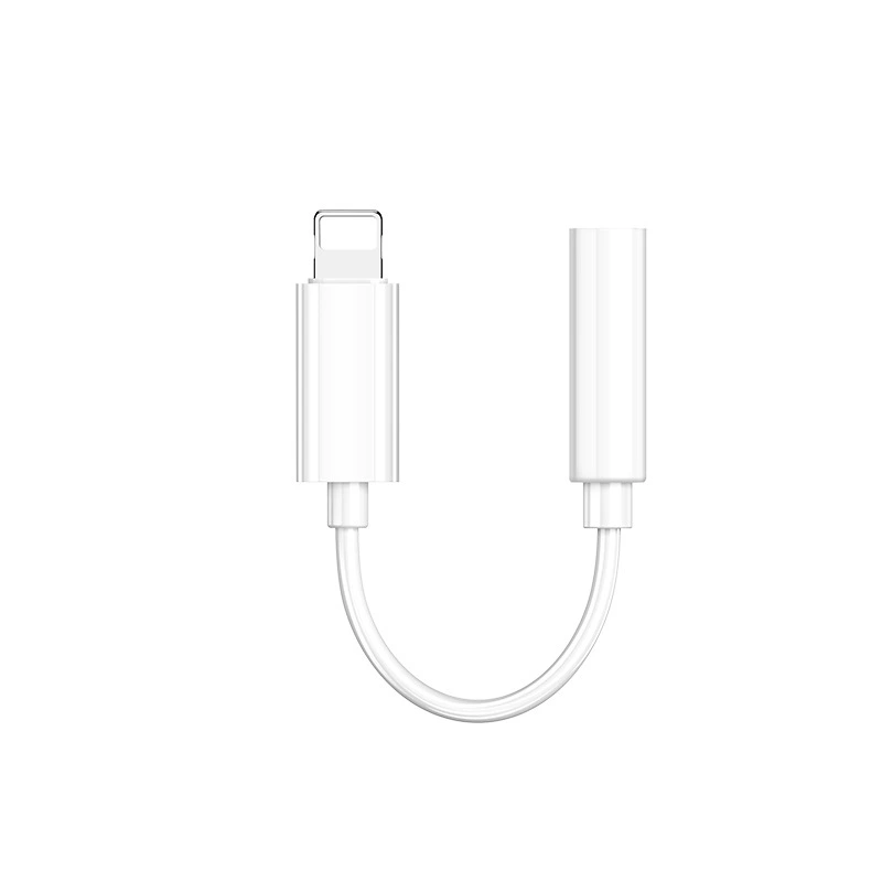 Подходит для Apple: переходник Lightning на 3,5 мм для прослушивания музыки и записи звонков, аудио кабель управления