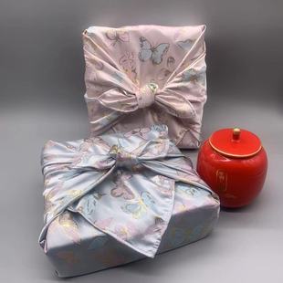 Guofeng Dragon Boat Festival Mid-Autumn Festival Zongzi Packaging Dragon Boat Festival Gift Packaging Cloth Peach Blossom Crisp Box Wrapping Cloth Lunch Bag Towel