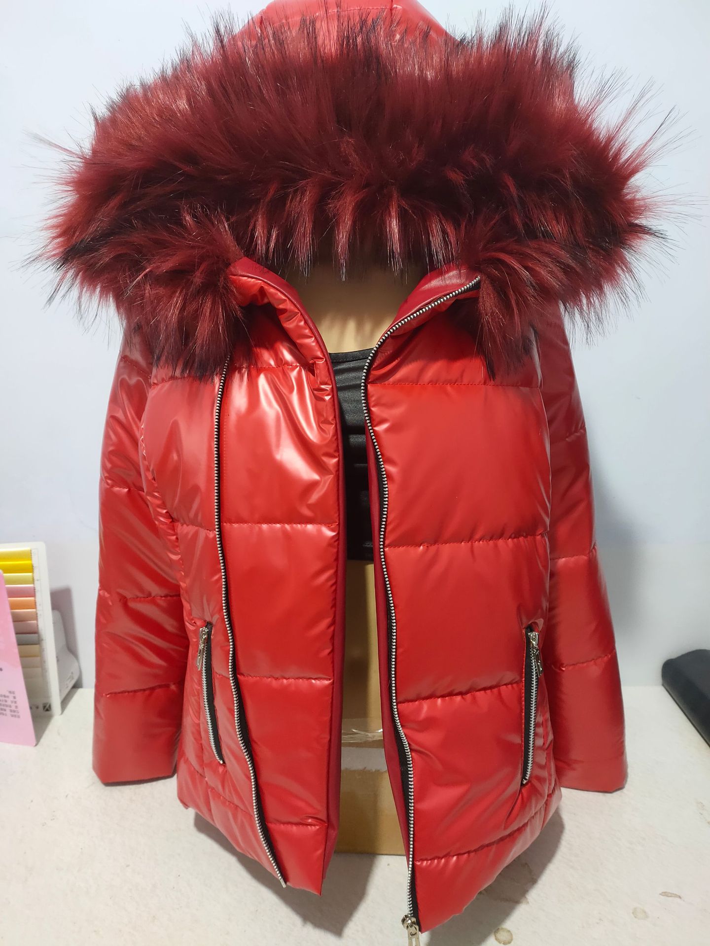 格纹棉服女士冬季新款时尚加厚保暖棉袄外套大码女装宽松夹棉棉衣-Taobao