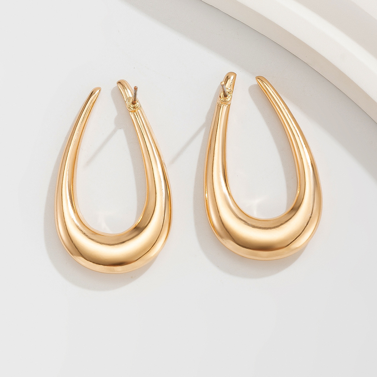 15g Weight Alloy Ear Needle Material Earrings Classification 1 Pair Quantity Holiday, Travel Occasion CCB, Alloy Material Geometric Pattern Women's Gender Plating Design Casual, Elegant, Lady Style 1 Pair Casual Elegant Lady Geometric Plating CCB Alloy Earrings 56