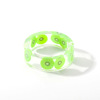 Brand summer cute fruit acrylic fashionable ring, resin, wholesale