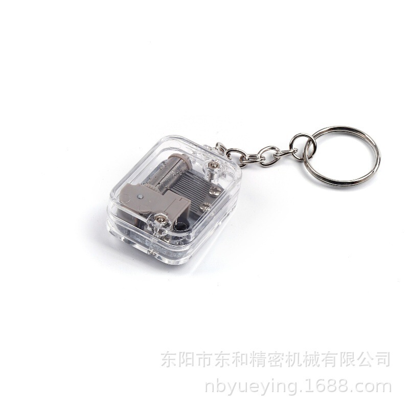 正方形アクリルキーホルダーdiyハート型音楽オルゴール創意工芸品プレゼント誕生日プレゼントペンダント|undefined