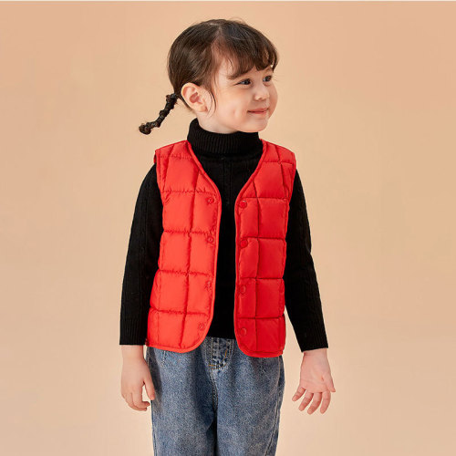Autumn and Winter Comfortable and Versatile Vests for Boys and Girls, Children and Babies, Innerwear Lightweight Cardigan, Winter 2304
