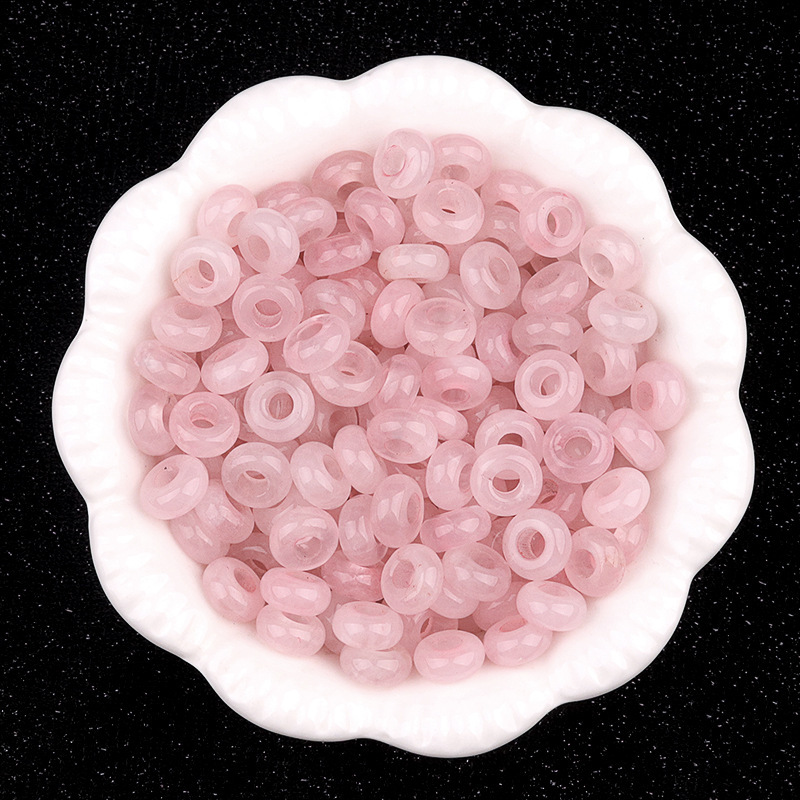 1081-大穴ビーズ 5 × 10 ミリメートル天然水晶瑪瑙大穴ビーズ DIY ビーズネックレスブレスレットアクセサリー材料|undefined