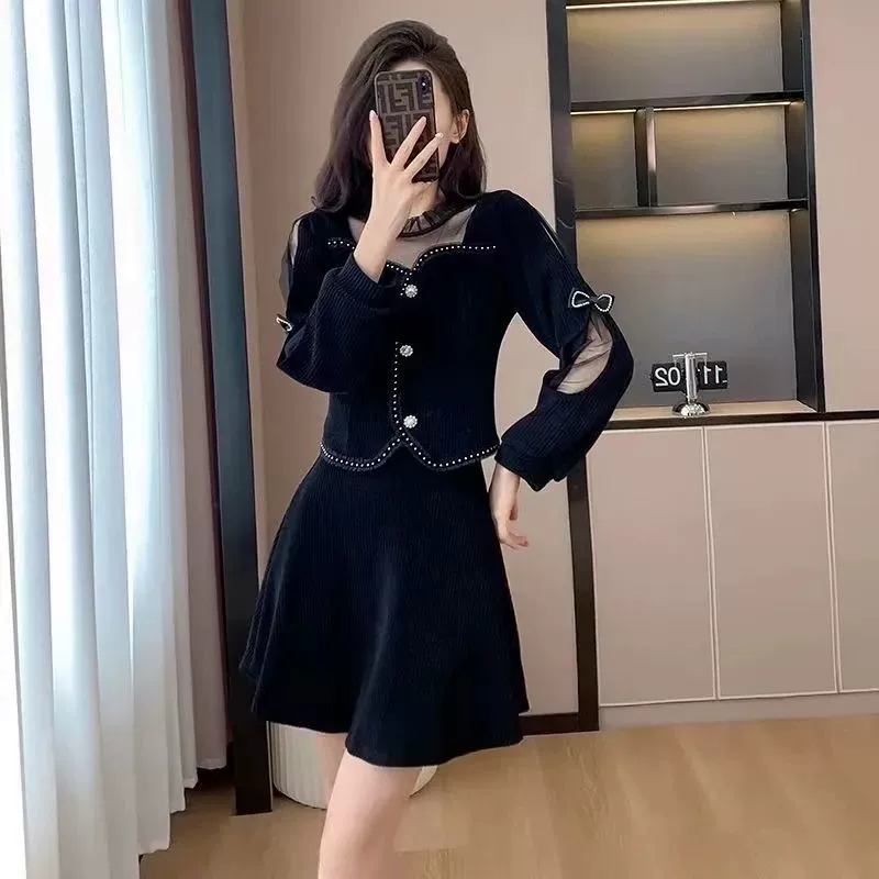 [1997 Коллекция] Французский ретро маленький ароматный стиль юбка женская весна и осень новый премиум-стиль темперамент