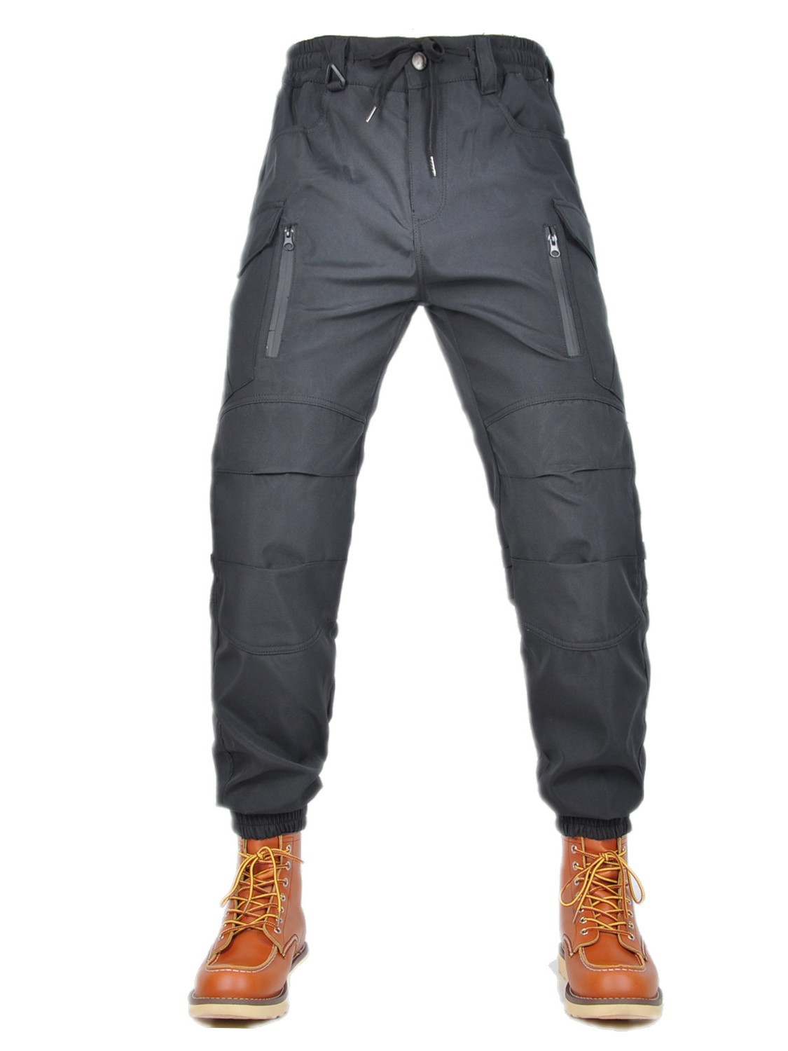 Volero motocicleta overoles ciclismo pantalones impermeable a prueba de viento transpirable elástico cintura alta motocicleta tobillo atado pantalones anti-caída hombres